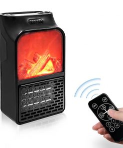 Flame Heater 500W Mini Portable Electric Fireplace Warmer